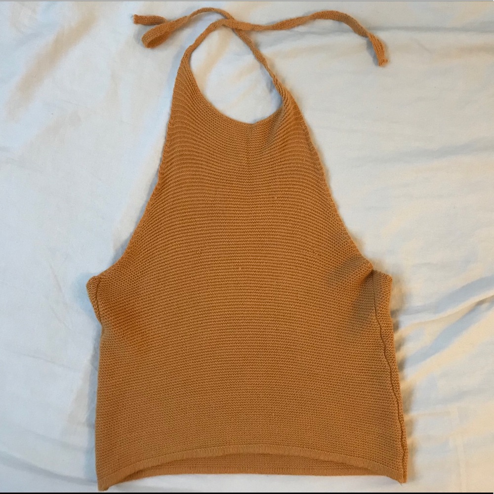 Orange boho top